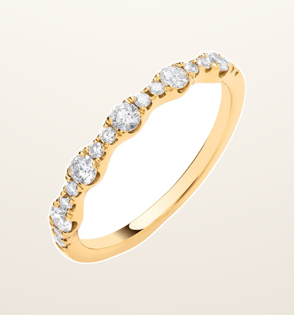 IT_ROLE:presentation_crop | 18CT Yellow Gold Half ET Ladies Ring 0.40ctw