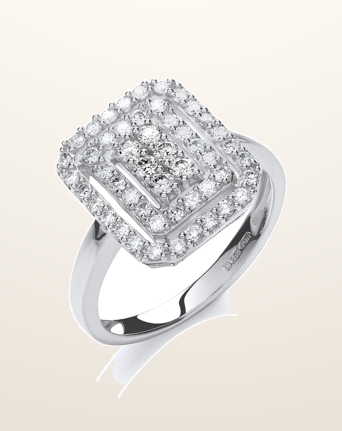 IT_ROLE:presentation_crop | 9ct White Gold 0.50ct Diamond Dress Ring