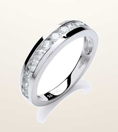IT_ROLE:presentation_crop | 9ct White Gold 0.75ct Diamond Eternity Ring