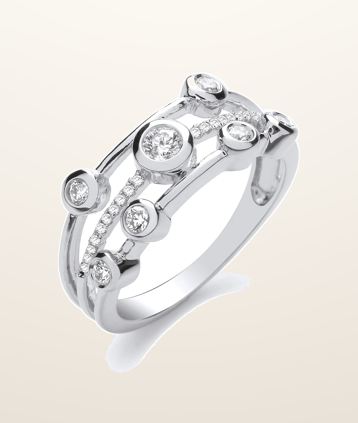 IT_ROLE:presentation_crop | 9ct White 0.33ctw Diamond Dress Ring