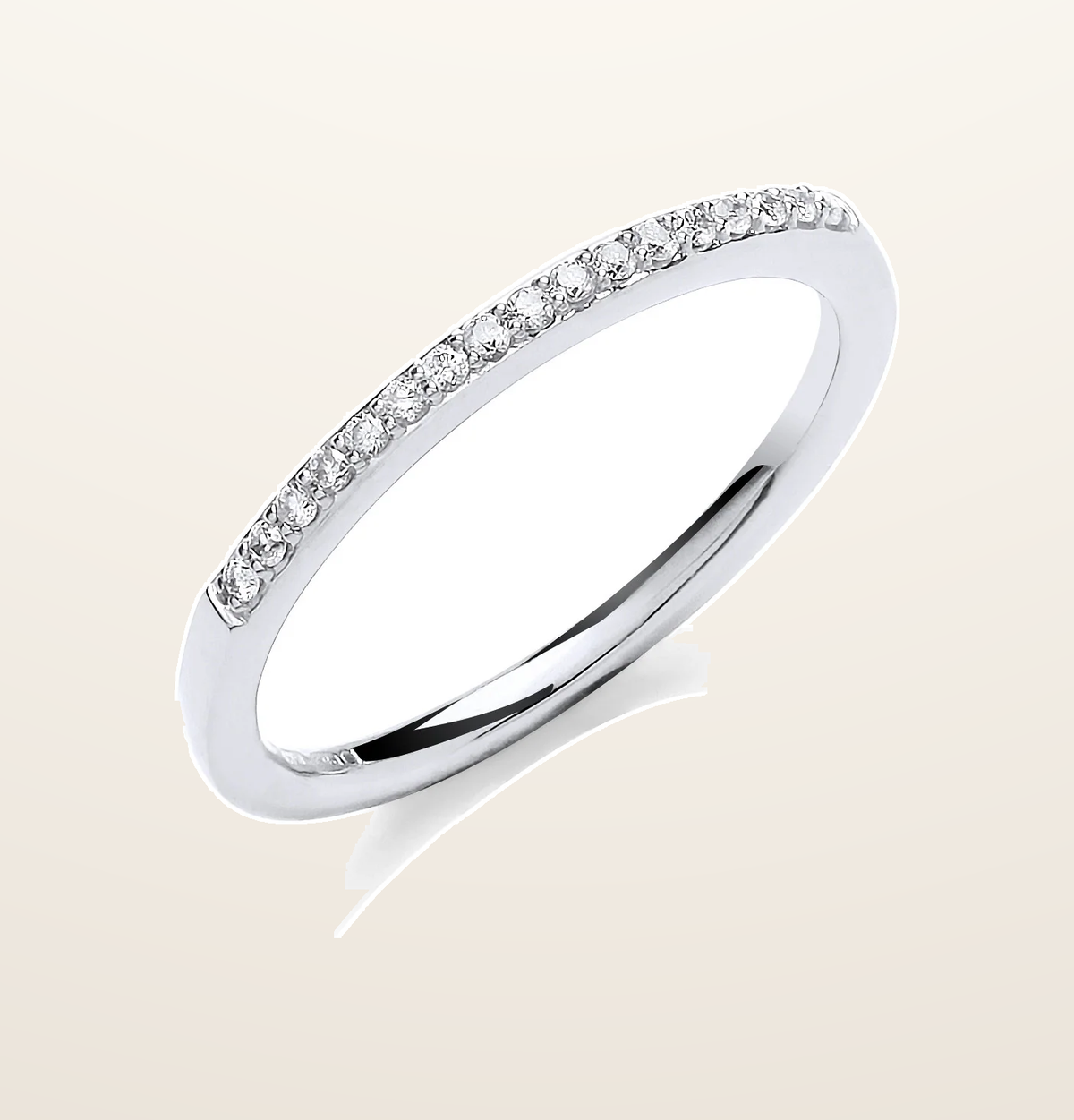 IT_ROLE:presentation_crop | 9ct White Gold 0.10ct Eternity Ring