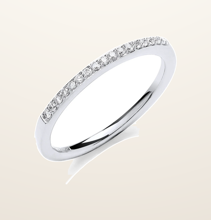 IT_ROLE:presentation_crop | 9ct White Gold 0.10ct Eternity Ring