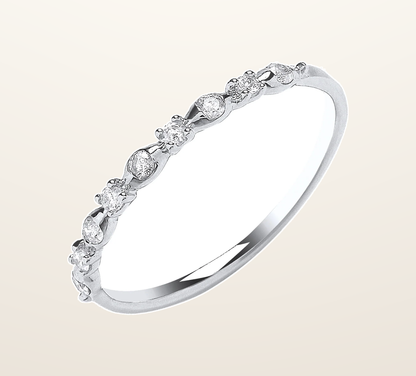 IT_ROLE:presentation_crop | 9ct White Gold 0.15ct Diamond Eternity Ring