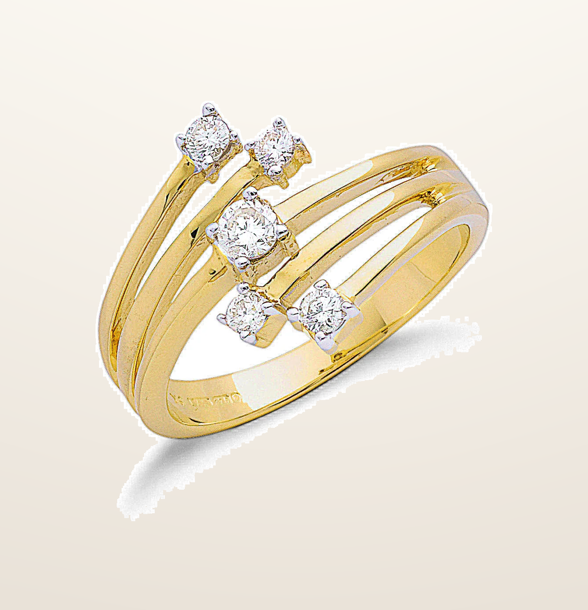IT_ROLE:presentation_crop | 9ct Yellow Gold 0.30ctw Diamond Ring