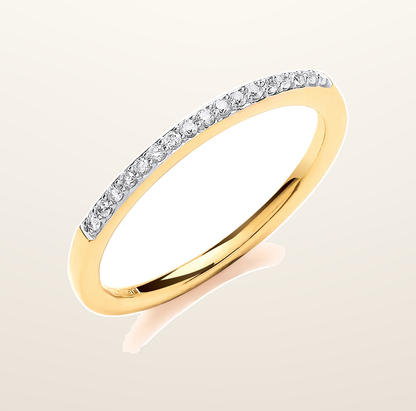 IT_ROLE:presentation_crop | 9ct Yellow Gold 0.10ct Eternity Ring