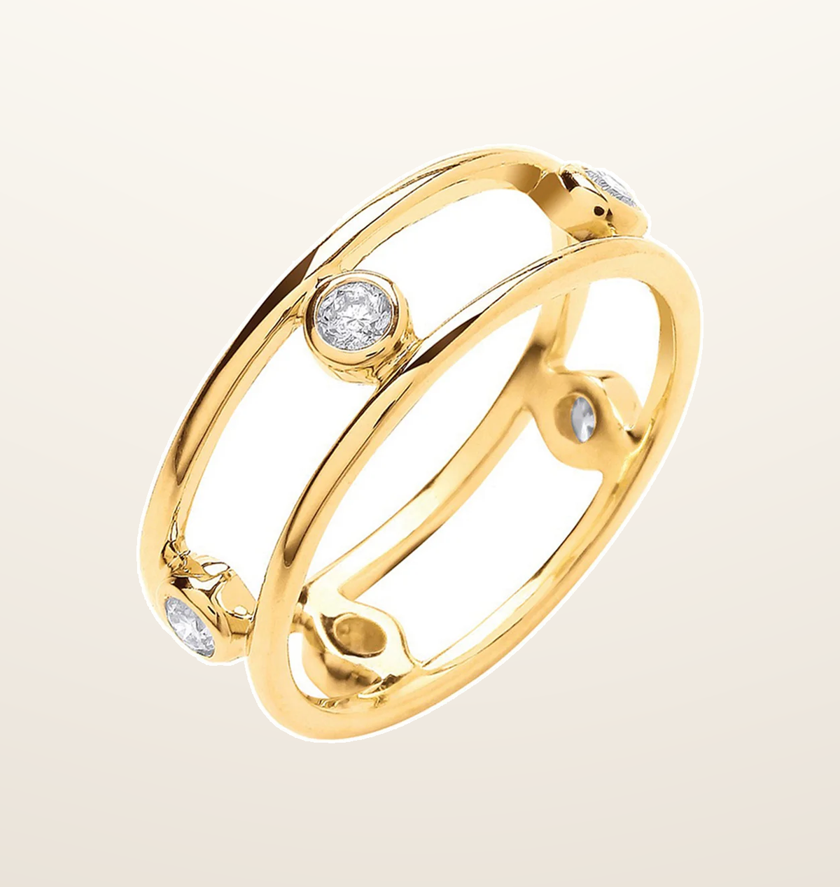 IT_ROLE:presentation_crop | 9ct Yellow Gold 0.25ctw Diamond Ring