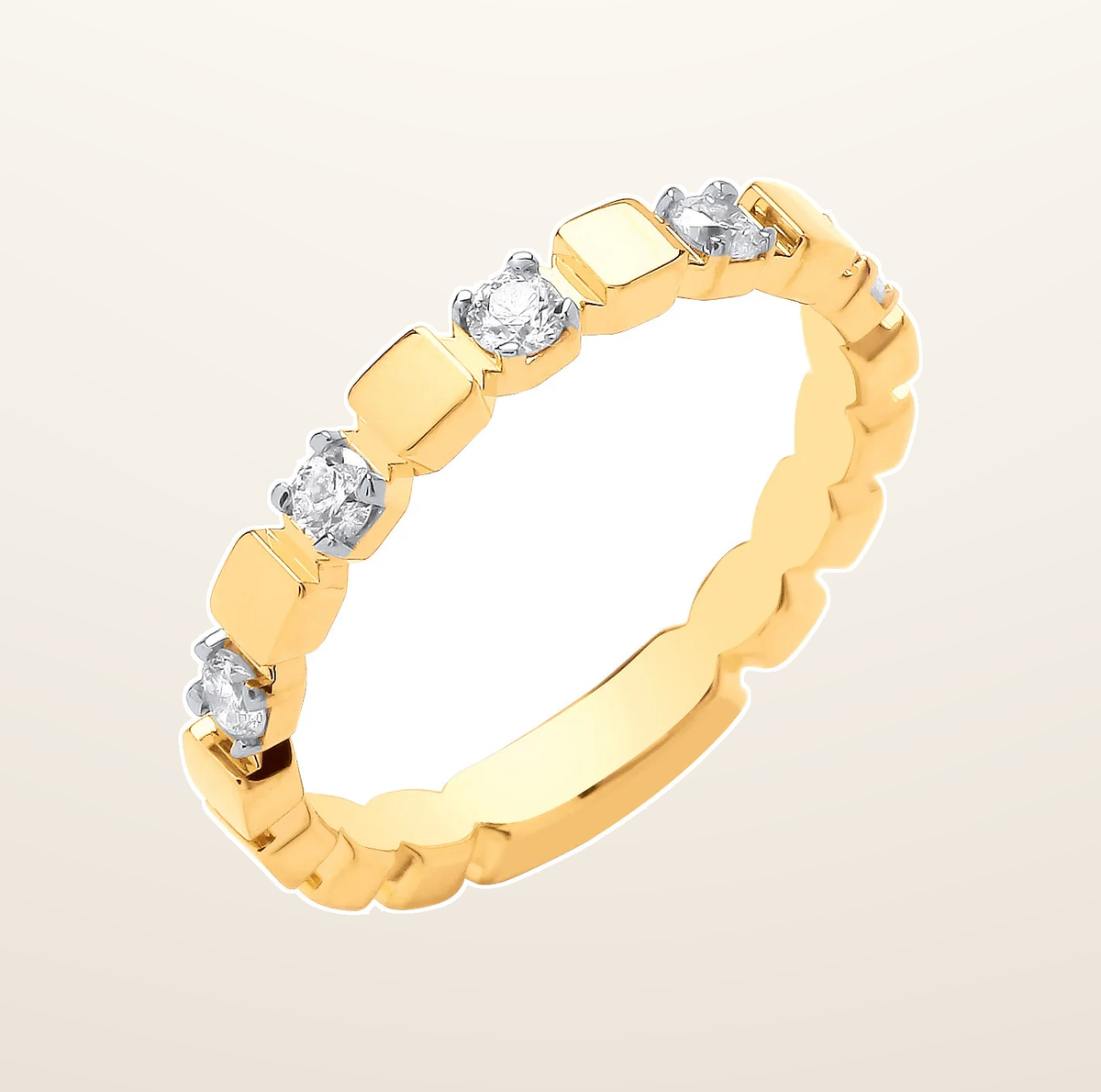 IT_ROLE:presentation_crop | 9ct Yellow Gold 0.25ctw Diamond Ring