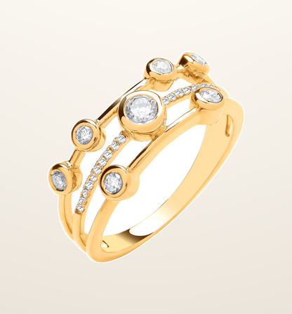 IT_ROLE:presentation_crop | 9ct Yellow gold 0.33ctw Diamond Dress Ring