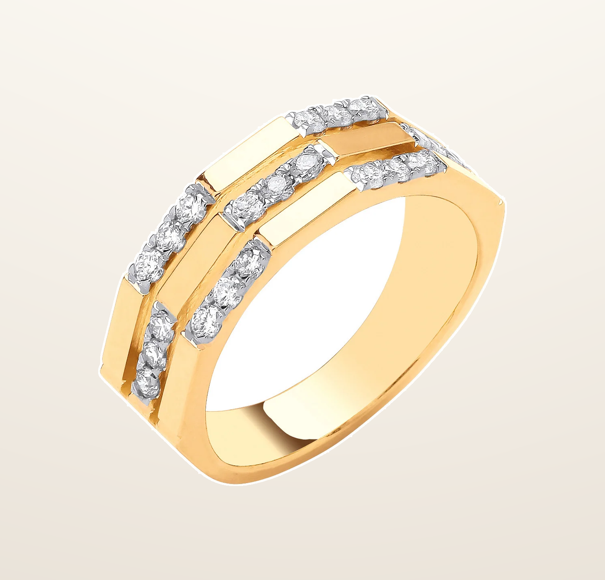 IT_ROLE:presentation_crop | 9ct Yellow Gold 0.33ctw Diamond Ring