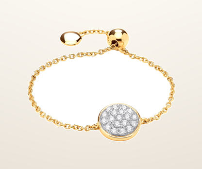IT_ROLE:presentation_crop | 9ct Yellow Gold adjustable 0.10ct Diamond ring