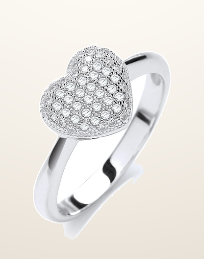 IT_ROLE:presentation_crop | Micro Pave' Heart Shape Ring