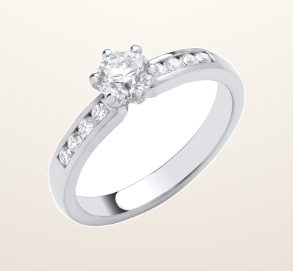 IT_ROLE:presentation_crop | Platinum 0.70ctw Brilliant Cut Diamond Ring