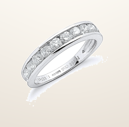 IT_ROLE:presentation_crop | Platinum 1.00ct G/H-Vs Diamond Eternity Ring