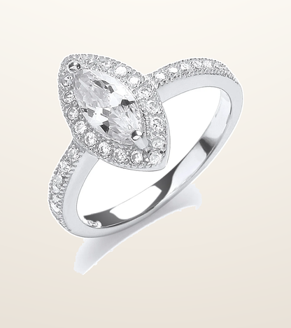 IT_ROLE:presentation_crop | Silver Set Cubic Zirconia Ring