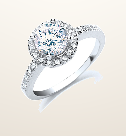 IT_ROLE:presentation_crop | Silver Claw Set Cubic Zirconia Solitaire Ring