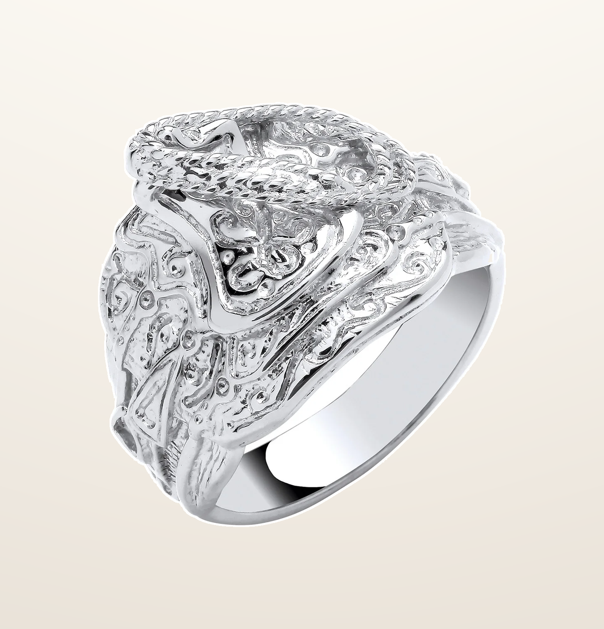 IT_ROLE:presentation_crop | Silver Gents Saddle Ring