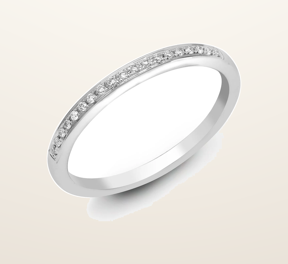 IT_ROLE:presentation_crop | 18ct White Gold 10pt Pave Set Natural Diamond Eternity Ring