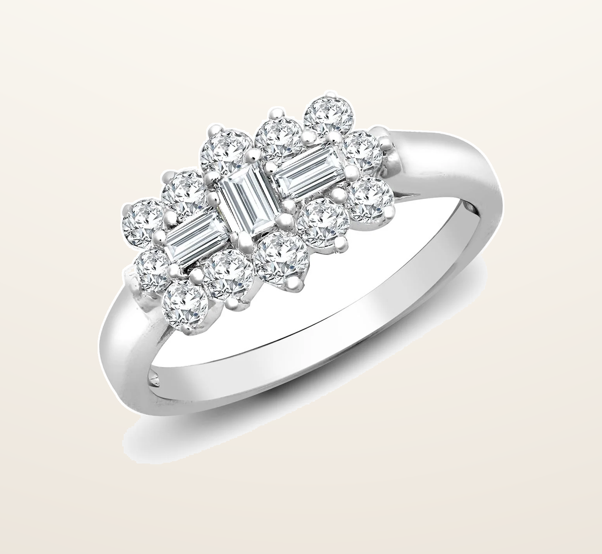 IT_ROLE:presentation_crop | 18ct White 0.50ct Natural Diamond Boat Ring