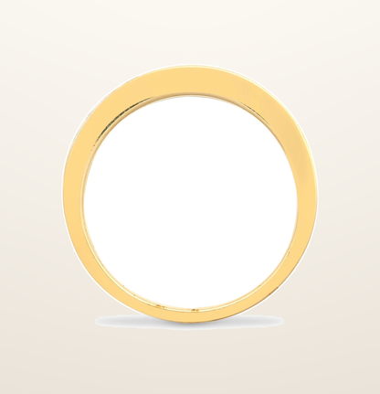 IT_ROLE:presentation_crop | 9ct Yellow Gold Natural Diamond Half Eternity Ring