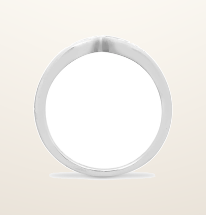 IT_ROLE:presentation_crop | 9ct White Gold Natural Diamond Wishbone Ring