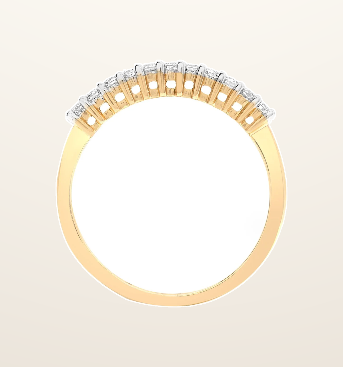 IT_ROLE:presentation_crop | 9ct Yellow Gold Natural Diamond Ring