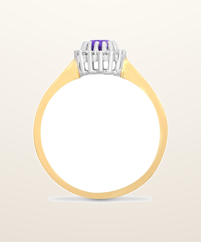 IT_ROLE:presentation_crop | 9ct Yellow Gold Natural Diamond 12pts & Amy 44pts Ring