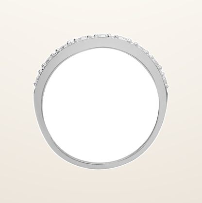 IT_ROLE:presentation_crop | 9ct White Gold Half Eternity Natural Diamond Ring