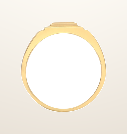 IT_ROLE:presentation_crop | 9ct Yellow Gold Gents Natural Diamond Ring