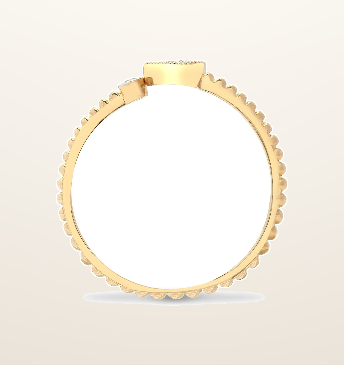 IT_ROLE:presentation_crop | 9ct Yellow 7pts Natural Diamond Heart Ring