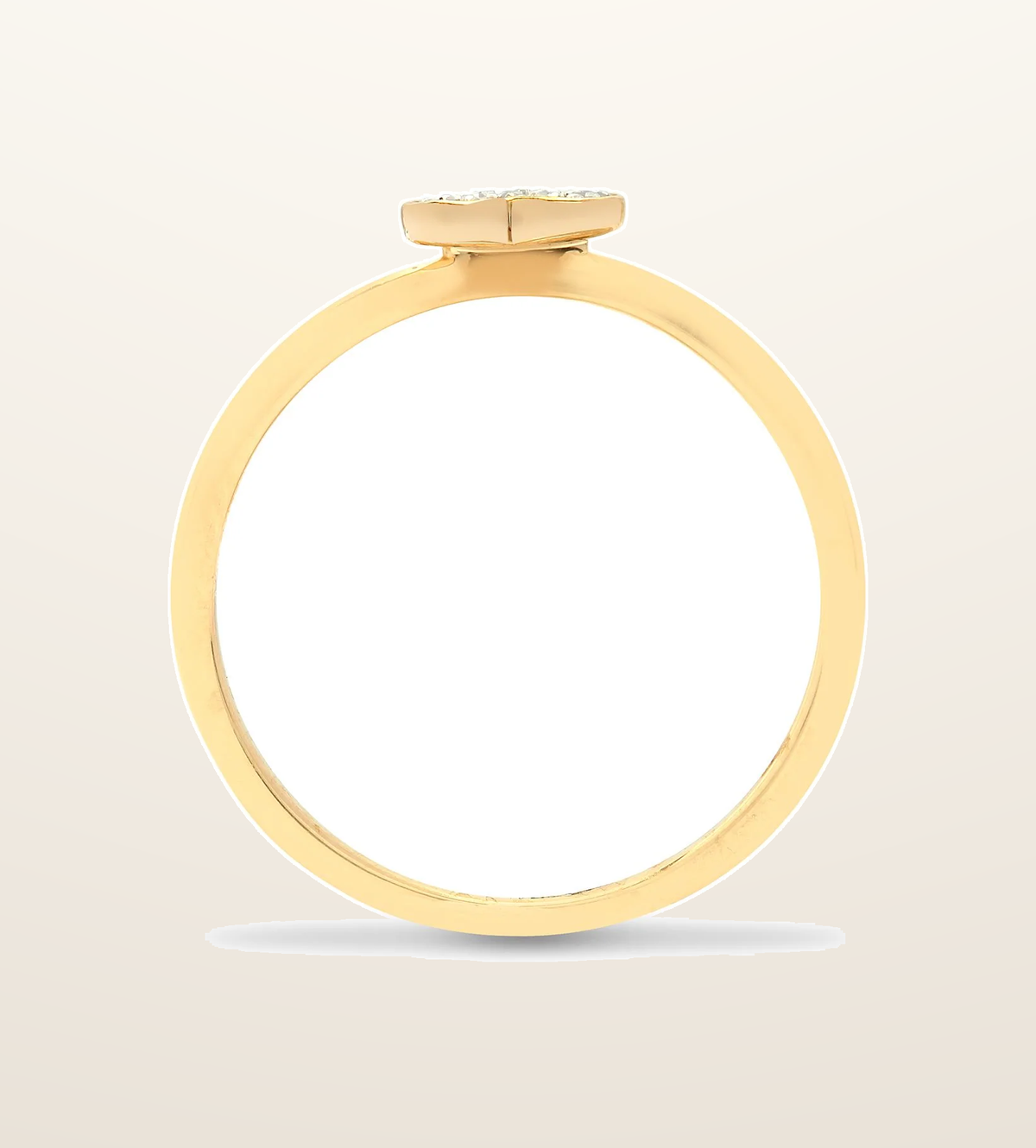 IT_ROLE:presentation_crop | 9ct Yellow 7pts Natural Diamond Heart Ring