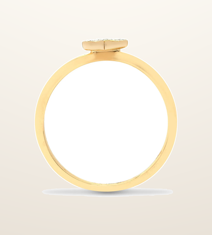 IT_ROLE:presentation_crop | 9ct Yellow 7pts Natural Diamond Heart Ring