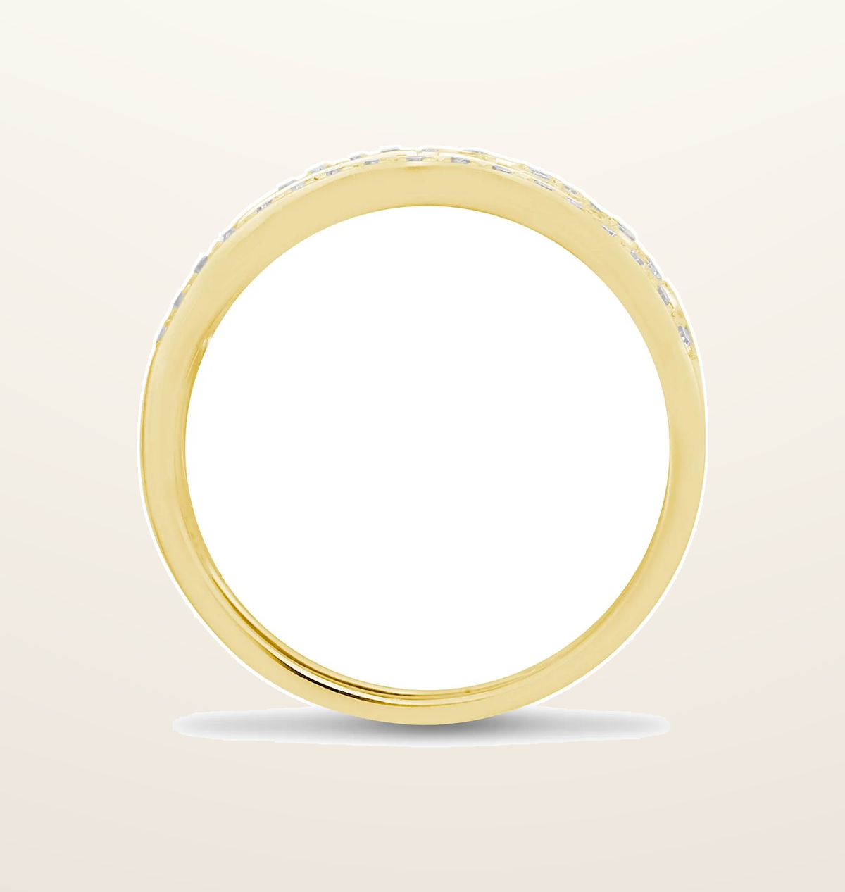 IT_ROLE:presentation_crop | 9ct Yellow 0.50 Natural Diamond Greek Key Style Ring