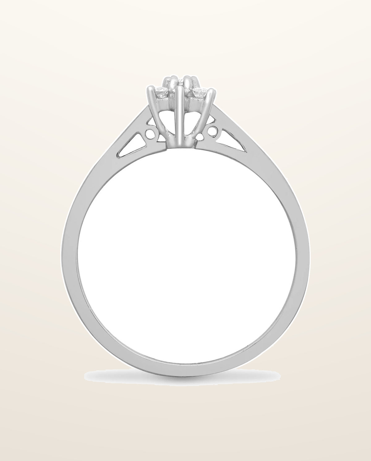 IT_ROLE:presentation_crop | 9ct White 10pts Natural Diamond Ring