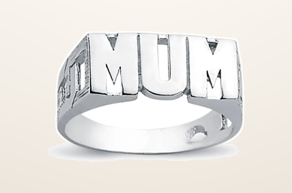 IT_ROLE:presentation_crop | 925 Silver Mum Ring Curb Shoulders