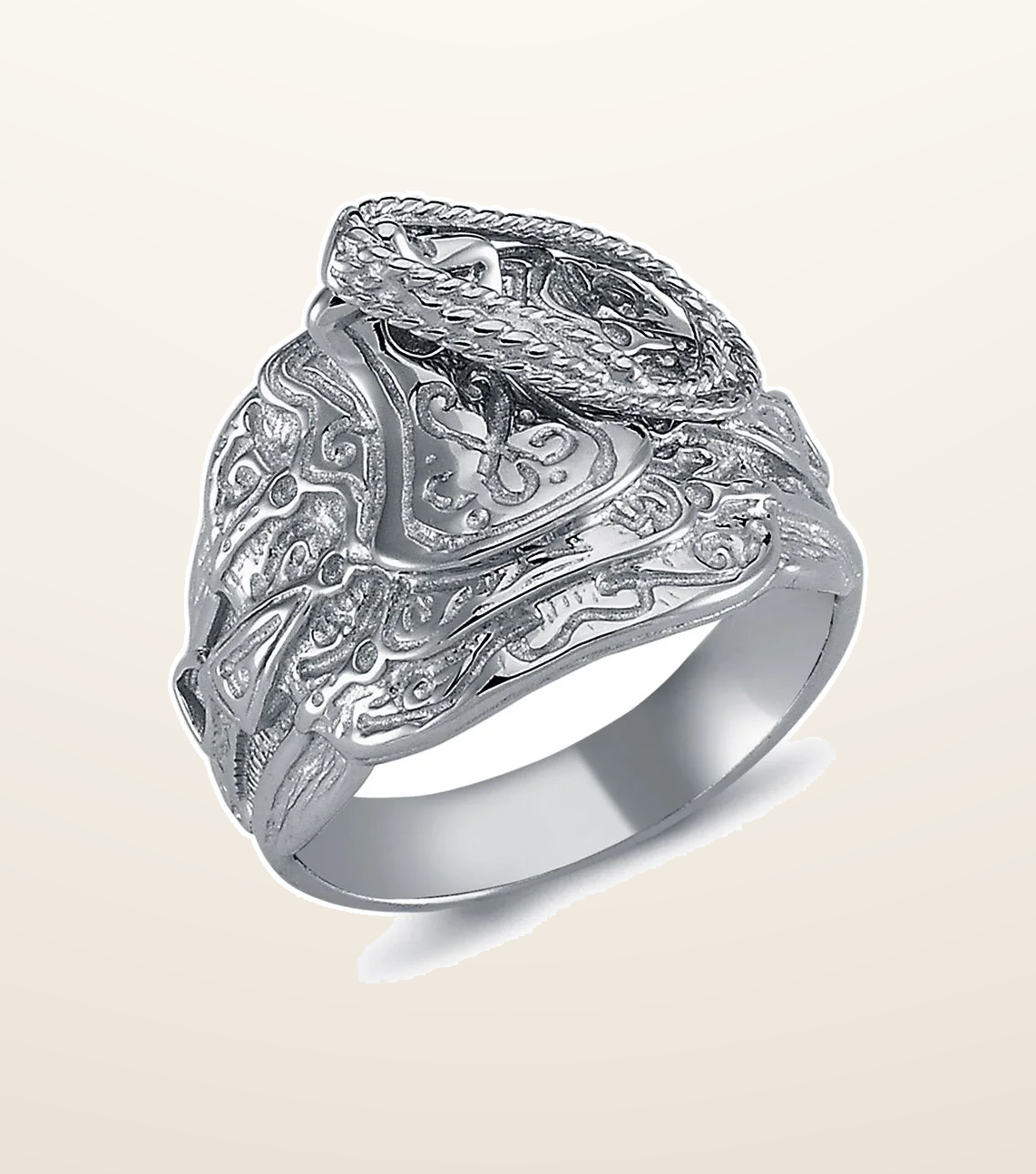 IT_ROLE:presentation_crop | 925 Silver Saddle Ring