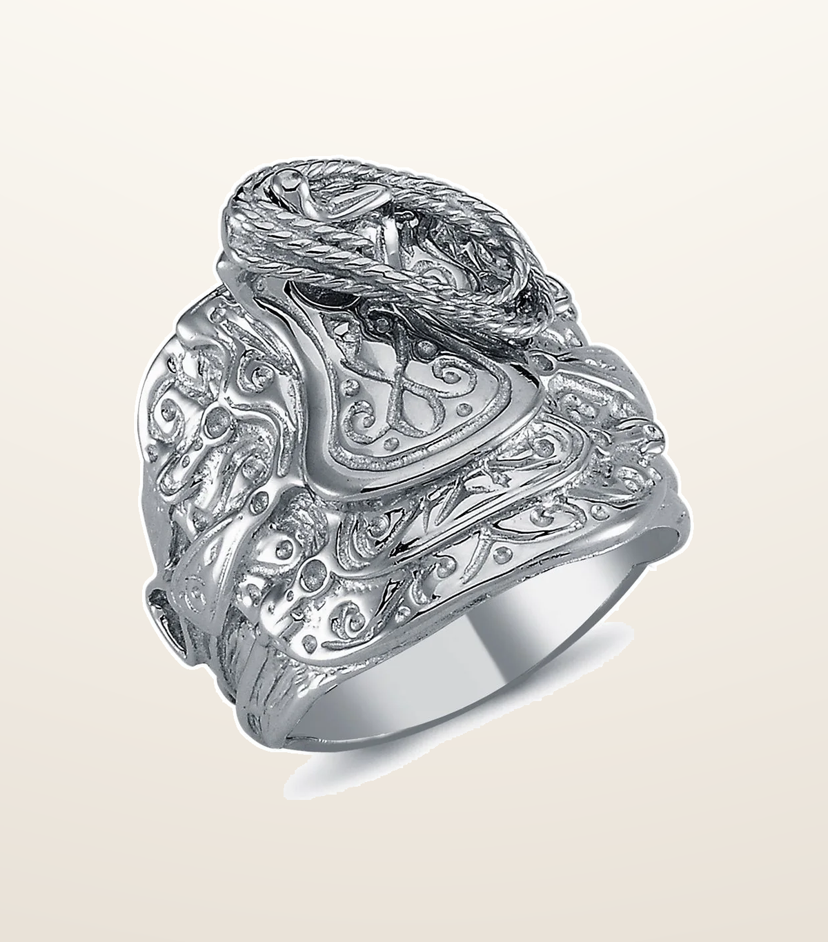 IT_ROLE:presentation_crop | 925 Silver Saddle Ring