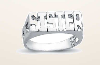 IT_ROLE:presentation_crop | 925 Silver Sister Ring Curb Shoulders