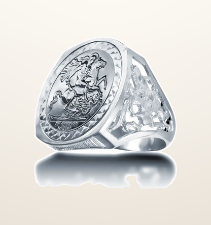 IT_ROLE:presentation_crop | 925 Silver Full Sovereign Ring