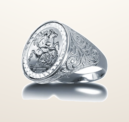 IT_ROLE:presentation_crop | 925 Silver Full Sovereign Ring