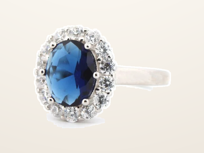 IT_ROLE:presentation_crop | 925 Silver Rhodium Cubic Zirconia Set Dress Ring