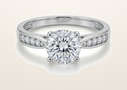 IT_ROLE:presentation_crop | 9ct White Cubic Zirconia Ladies Dress Ring