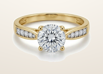 IT_ROLE:presentation_crop | 9ct Yellow Cubic Zirconia Ladies Dress Ring
