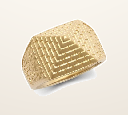 IT_ROLE:presentation_crop | 9ct Yellow Gold Pyramid Ring