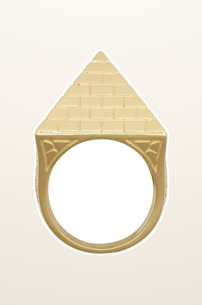 IT_ROLE:presentation_crop | 9ct Yellow Gold 1.5 Ounce Pyramid Ring