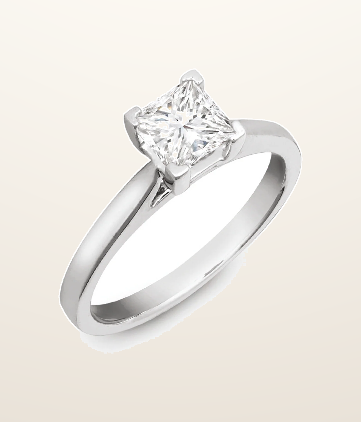 IT_ROLE:presentation_crop | Platinum 25pts Solitaire Natural Diamond Wed-fit Ring
