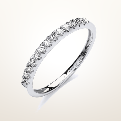 18ct White Gold 0.20ctw Half Eternity Ring – Imperial Time studio view