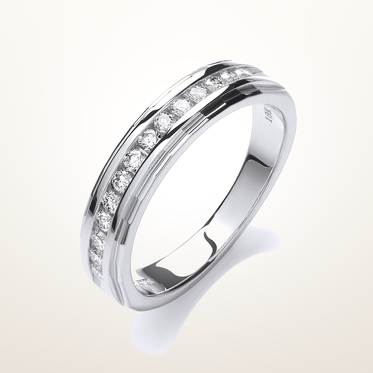 18ct White Gold 0.25ctw Diamond Eternity Ring – Imperial Time studio view