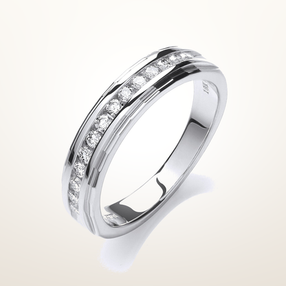 18ct White Gold 0.25ctw Diamond Eternity Ring – Imperial Time studio view