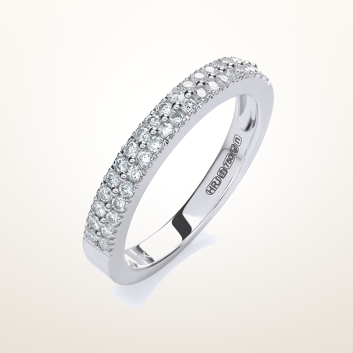 18ct White Gold 0.35ctw Diamond Eternity Ring – Imperial Time studio view