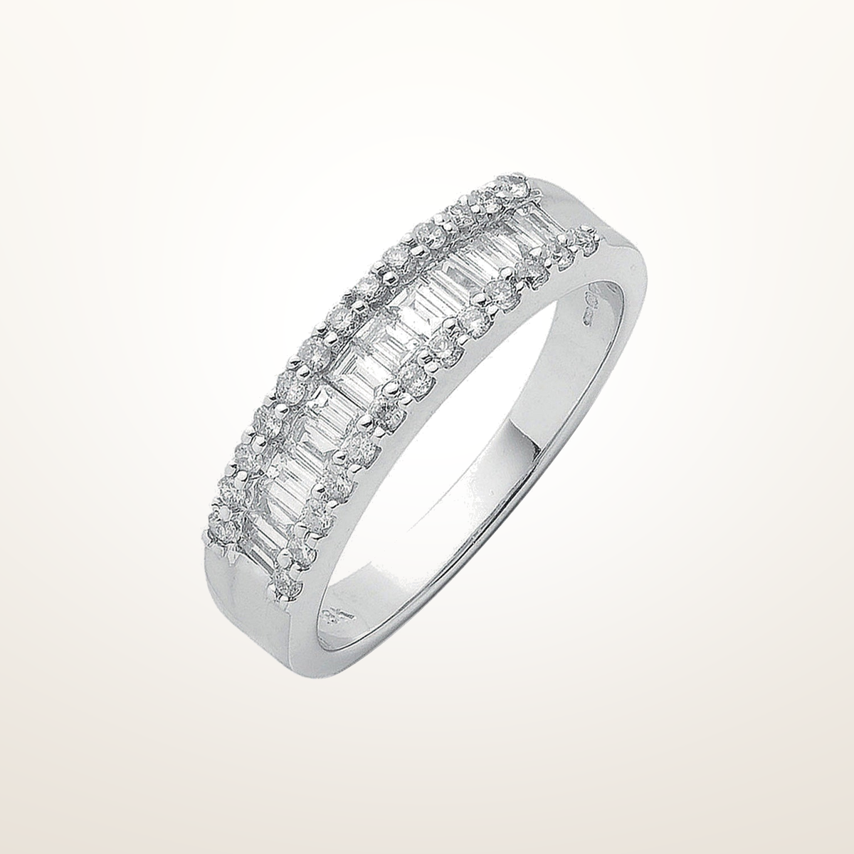 18ct White Gold 0.55ctw Diamond Ring – Imperial Time studio view